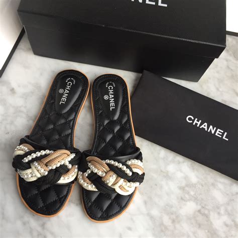 chanel slipper damen